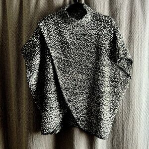 Ladies fall sweater poncho .